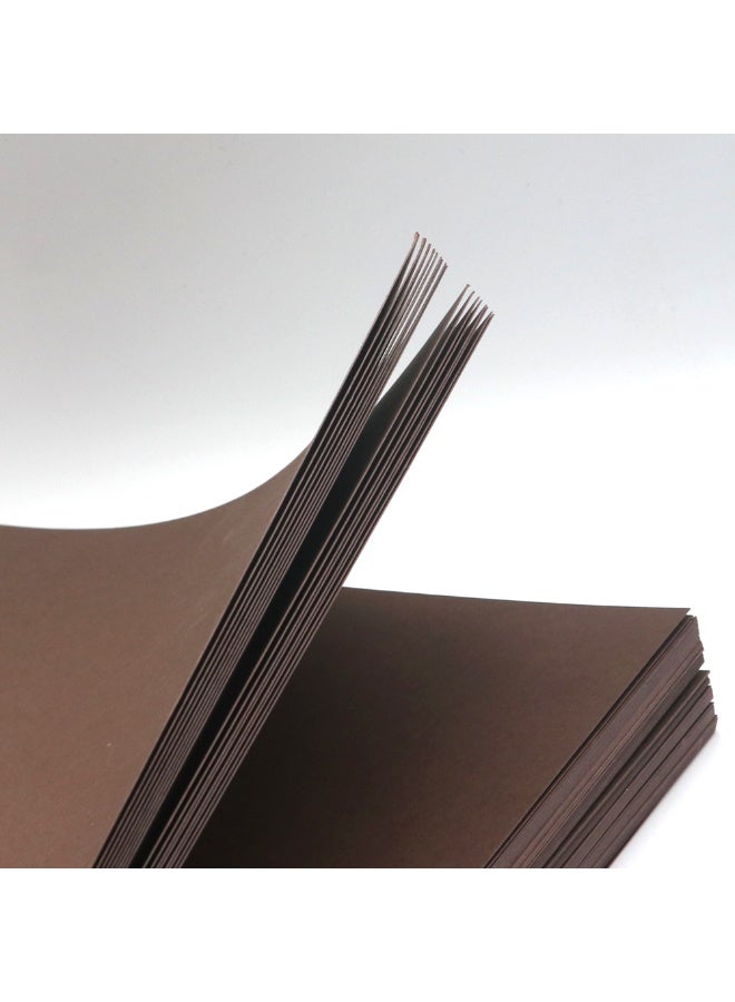 firstnock Color Card Paper Dark Brown, A6 - 50 Sheets - 250GSM Thick Colored Card Stock - Premium Craft Paper for DIY, Invitations, Arts & Crafts and Printing (10x15cm) - Image 2