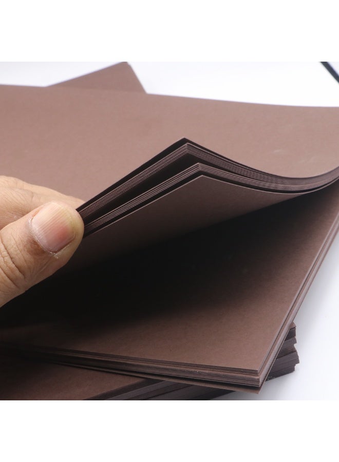 firstnock Color Card Paper Dark Brown, A6 - 50 Sheets - 250GSM Thick Colored Card Stock - Premium Craft Paper for DIY, Invitations, Arts & Crafts and Printing (10x15cm) - Image 3