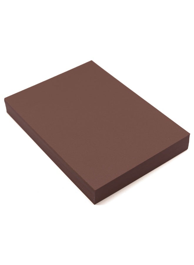 firstnock Color Card Paper Dark Brown, A6 - 50 Sheets - 250GSM Thick Colored Card Stock - Premium Craft Paper for DIY, Invitations, Arts & Crafts and Printing (10x15cm) - Image 1