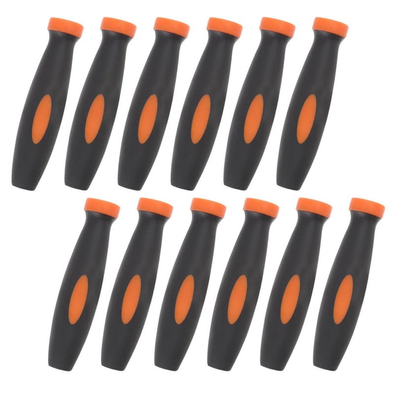 12Pcs Wood File Handles with Dual Color Grip Ergonomic Replacement for Woodworking Tools - Image 2