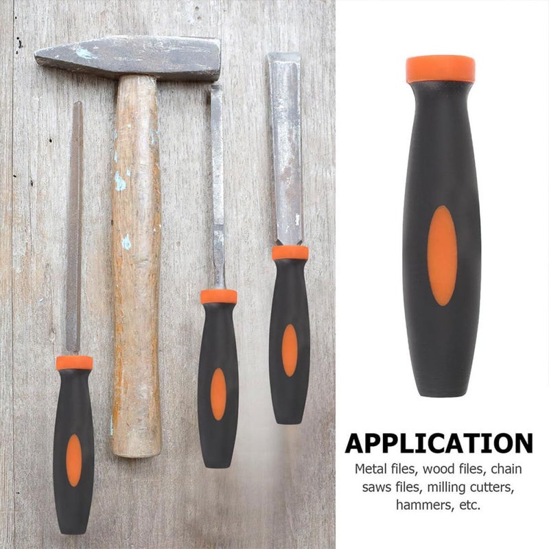 12Pcs Wood File Handles with Dual Color Grip Ergonomic Replacement for Woodworking Tools - Image 5