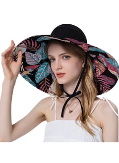SYOSI Sun Hats for Women Lovely Summer Ladies Sun Hat Floppy Cotton Wide Brim Hat Double-Sided Foldable Hats Uv Protection Travel Hat Hiking Hat Fishing Hat  - Image 1