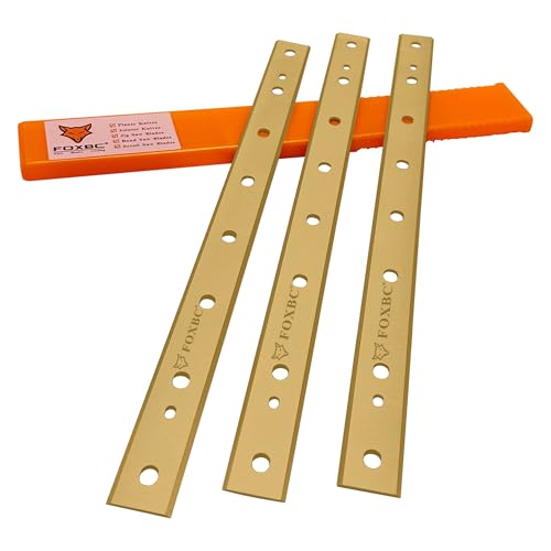 FOXBC 13 Inch Titanium Planer Blades Replacement for DeWalt DW735 DW735X Planer, Replace DW7352 - Set of 3 - Image 1