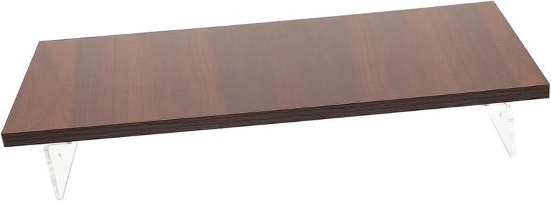 Acrylic Laptop Stand Vertical Desk Riser With Stable Base Organizer - Image 1