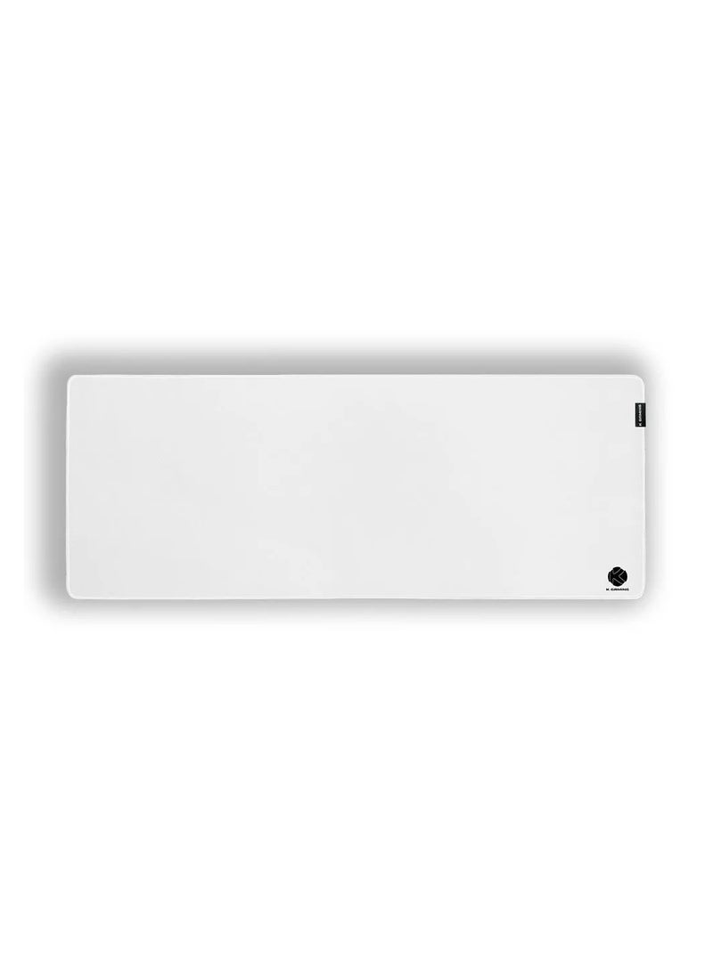 k Gaming Gaming Mousepad Glide White XL 800 x 300 x 3MM Waterproof with Anti Slip Rubber Base 