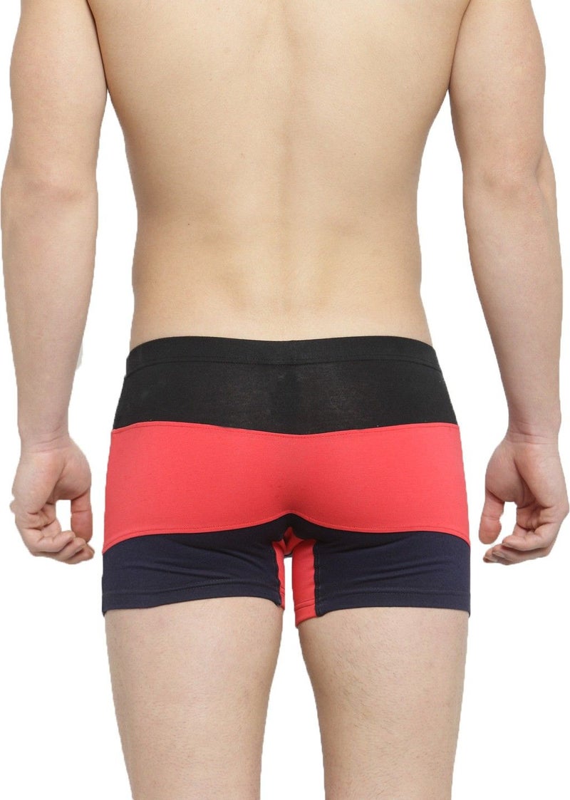 IC4 Store حزمة كومبو من شورتات الرجال تريكو - 2 قطعة - أسود/أحمر/كحلي & أبيض/كحلي/رمادي - Image 4