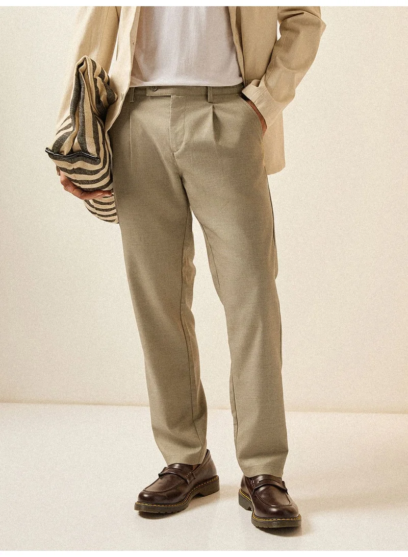 THE BEAR HOUSE Men’s Classic Trousers for Everyday Wear – Designed for a Smart, Polished Look Suitable for Office, Travel, and Casual Outings