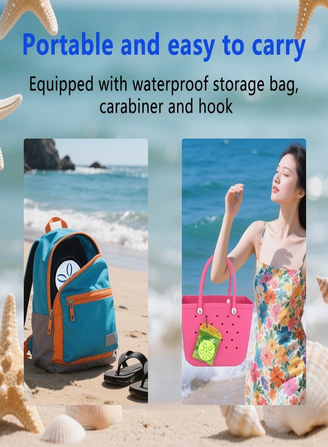 Gosknor Sand Remover for Beach, Portable Sand Removal Bag Wipes Cleaner with Carabiner for Kids Adults Beach Summer Vacation Must-Have Essentials - Image 4