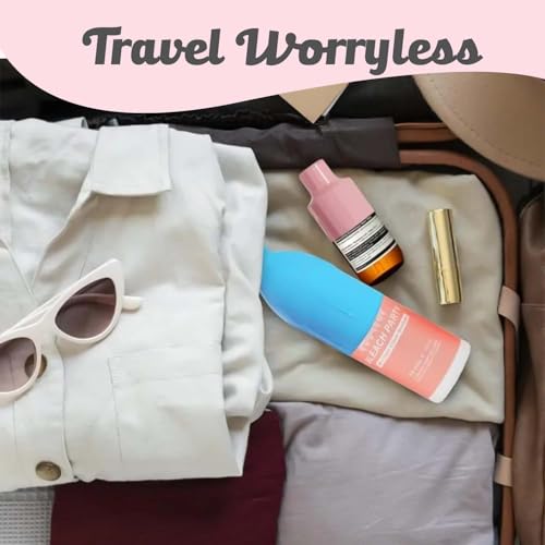 Homeaura® 4pcs Leak Proof Sleeves for Travel Bottles & Toiletries Reusable Silicone Bottle Covers for Leak Proofing Travel Bottle Kit Portable Leakproof Sleeves for Container and Shampoo Bottles - Image 5