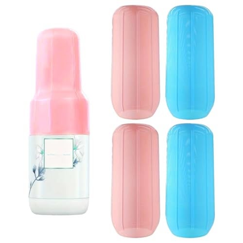 Homeaura® 4pcs Leak Proof Sleeves for Travel Bottles & Toiletries Reusable Silicone Bottle Covers for Leak Proofing Travel Bottle Kit Portable Leakproof Sleeves for Container and Shampoo Bottles - Image 1