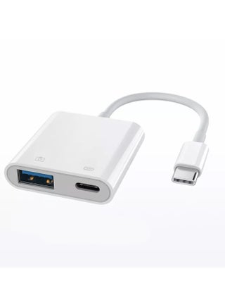 USB-C Camera Adapter for iPhone 15 Pro – Plug and Play 3.0 OTG Adapter with Charging Port, Supports Card Reader, USB Flash Drive, Keyboard, and Mouse – White - pzsku/Z303899E21AAE35397A6AZ/45/1752059703/907ea81b-32db-4567-ba1f-03fdb782f55a