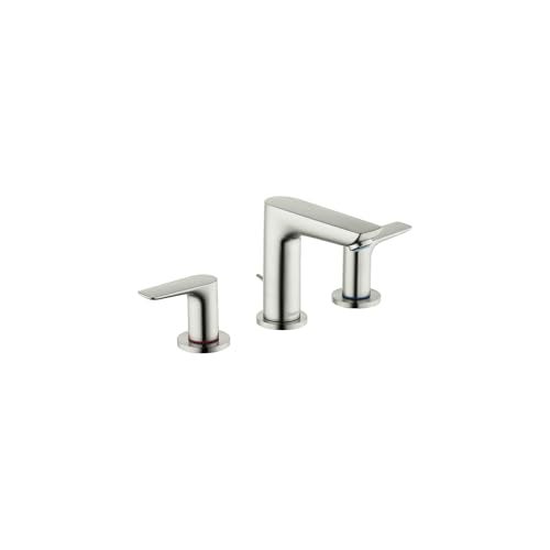 hansgrohe Talis E Modern 2-Handle 5-inch Tall Bathroom Sink Faucet in Brushed Nickel, 71733821 - Image 1