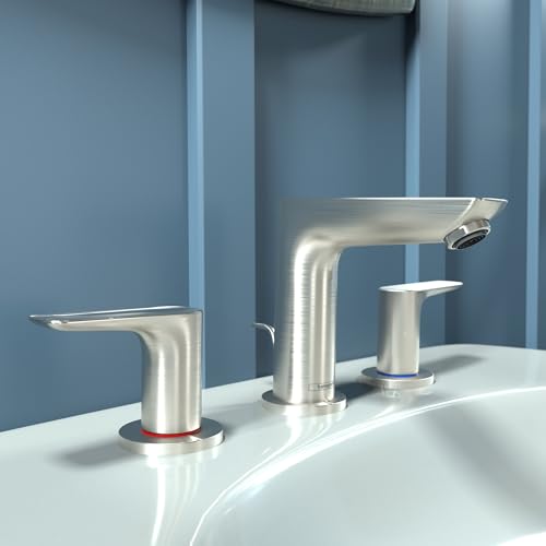hansgrohe Talis E Modern 2-Handle 5-inch Tall Bathroom Sink Faucet in Brushed Nickel, 71733821 - Image 2