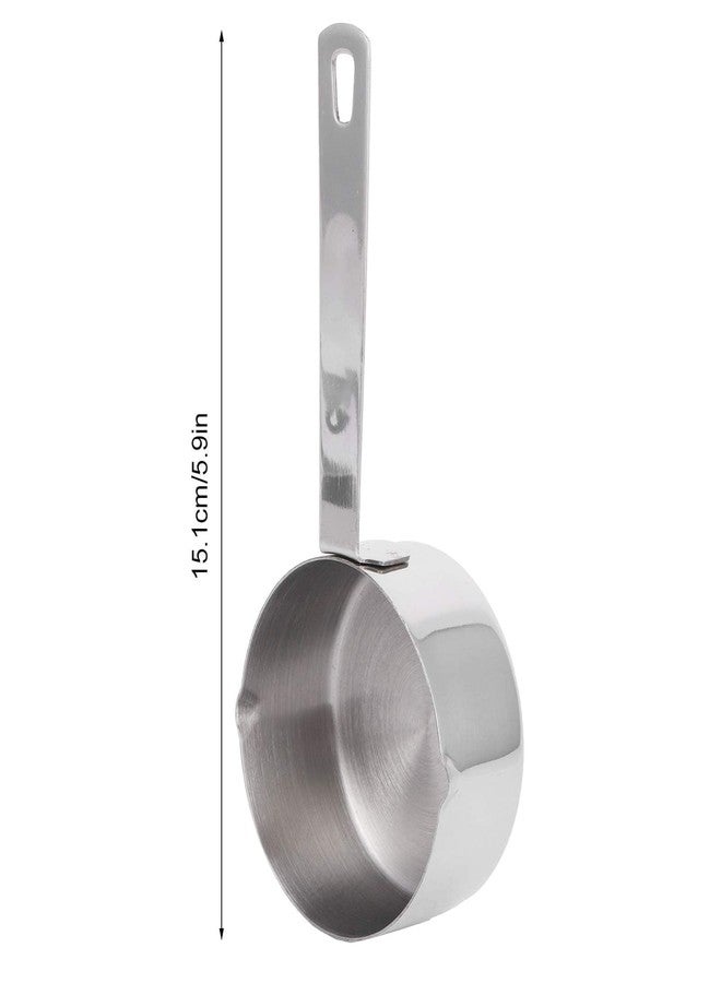Beufee Stainless Steel Measuring Cup, Metal Measuring Spoons with Scales Storage Rings Dual Pour Mouth Measuring Scoop Kitchen Supplies(1/4 Measuring Cup) - Image 3