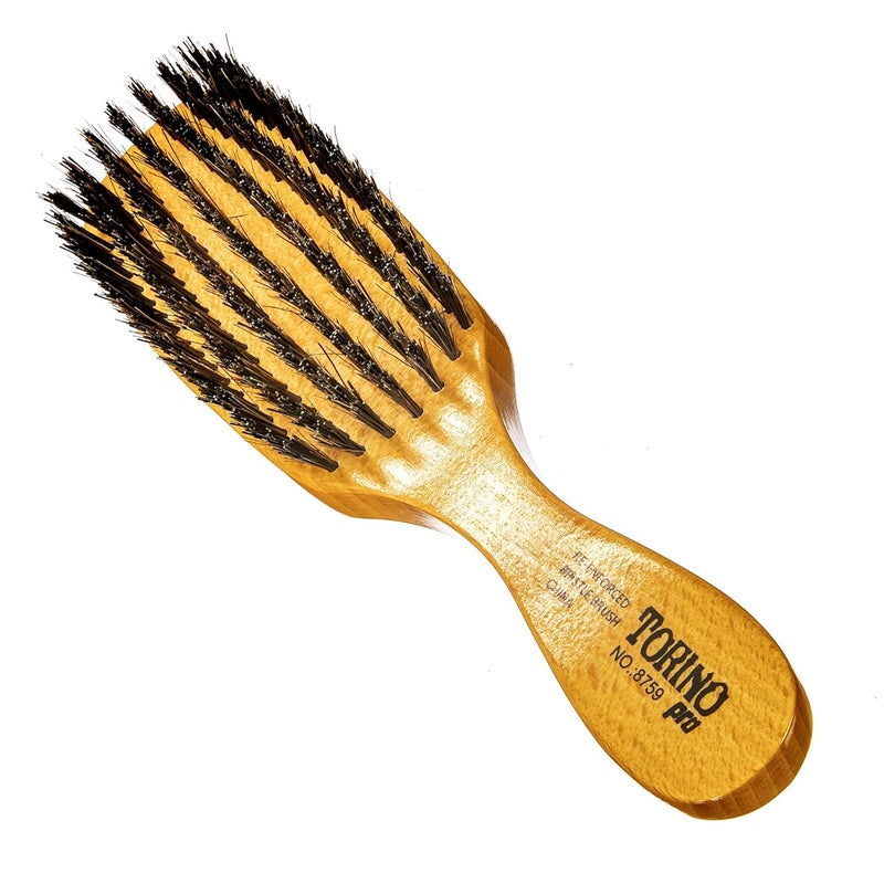 TORINO PRO WAVE BRUSHES BY BRUSH KING Torino Pro Wave Brush 87597 Row Hard bristles Reinforced Bristles  Great Wolfinf and thick hair brush 360 wavesr 360 Waves