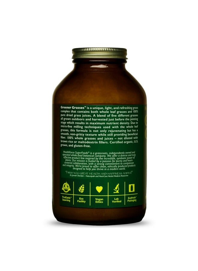 HEALTHFORCE SUPERFOODS Greener Grasses Alkalizer Powder 10 Oz Vegan Greens Powder Superfood Complex Great Source Of Fiber Promotes Healthy Gut Gluten Free Organic 71 Servings  - Image 4