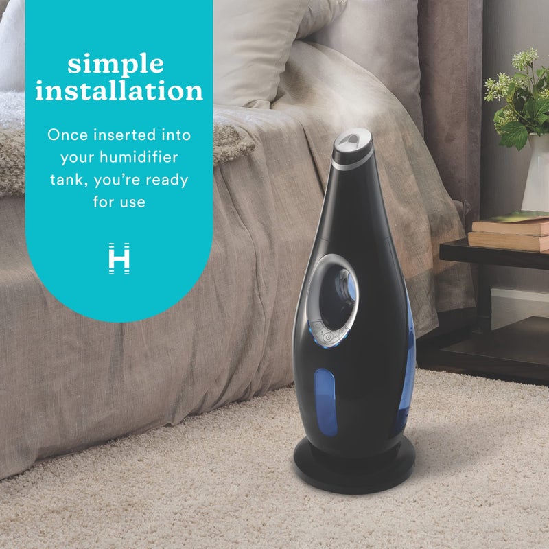 HoMedics HoMedics Demineralization Cartridge for Ultrasonic Humidifiers – 4-Pack Humidifier Filter Replacements, Filters Mineral Deposits and Purifies Water in Air Humidifiers for Bedroom, Plants, Office Blue  - Image 2