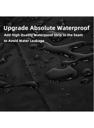 Waterproof Extra Large Outdoor Furniture Set Cover, Heavy Duty Oxford Fabric Garden Patio Table and Chair Sofa Set Cover, Rectangle Dust Proof UV Resistant Anti Sun/UV/Wind Protection (213*132*74CM) - view 2