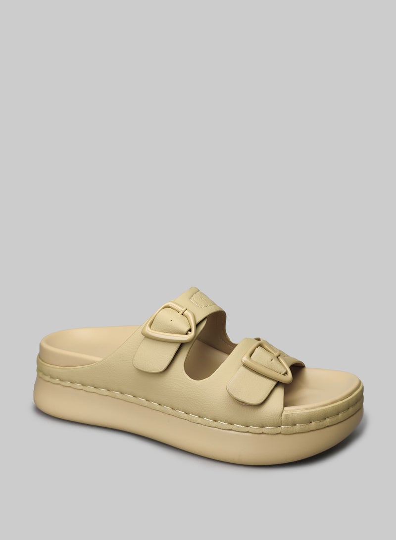 Wide Fit Flat Platform Sandals for Girls & Ladies, non-Slip Sole & Comfort Arch Support -Perfect for Casual Outfit, Desert Walking & Summer! - Image 1