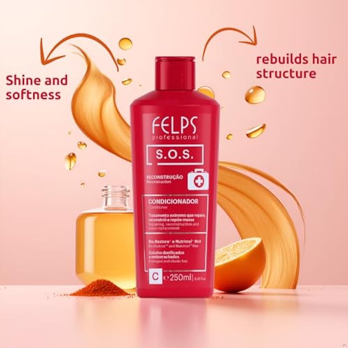 Felps Professional بلسم فيلبس SOS لإصلاح الشعر - 250 مل/8.45 أونصة - Image 2