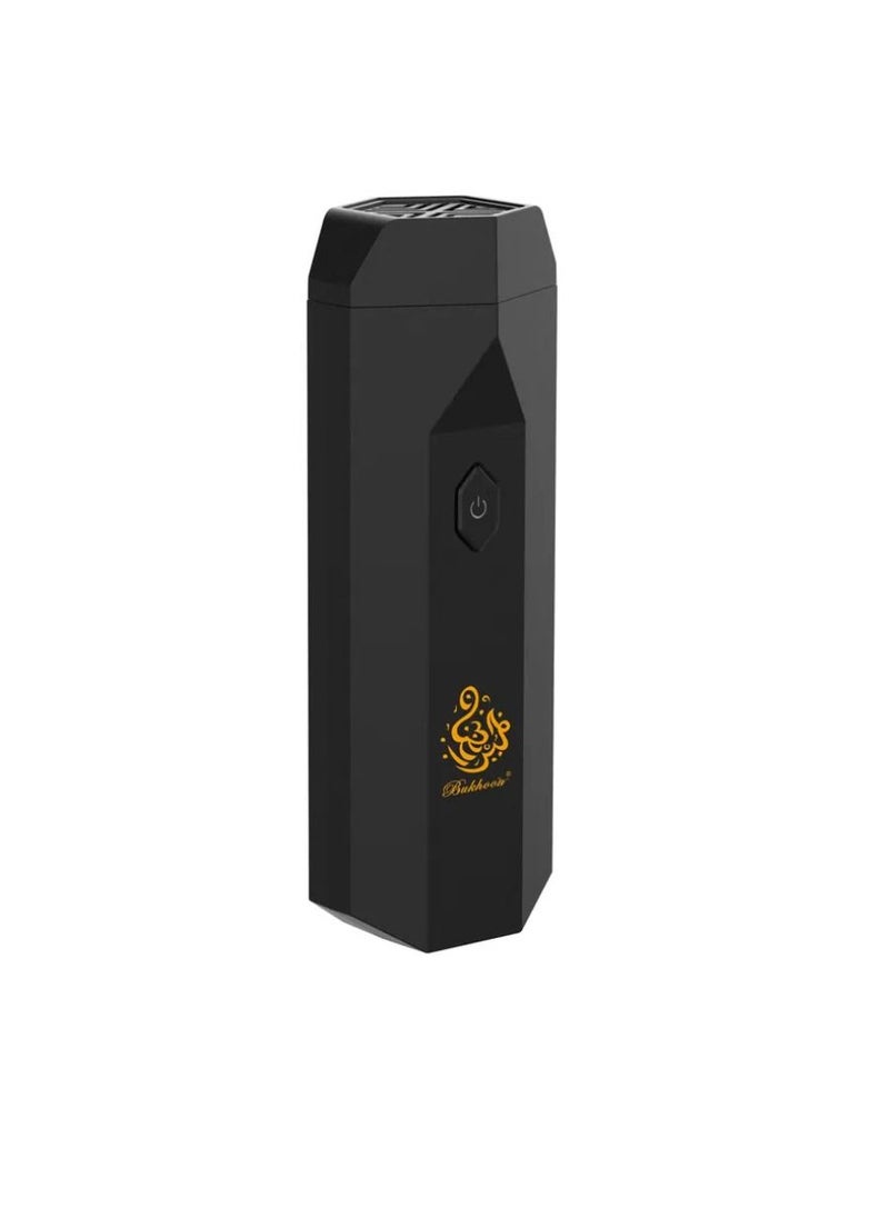 Bukhoor Rechargeable Comb Electric Bakhoor Burner USB Type-C Power Electrical Bukhoor Burner With Hair Comb Incense Holder Portable Incense Burners Aroma Diffuser With Hair Comb Incense Holder Black  - Image 2