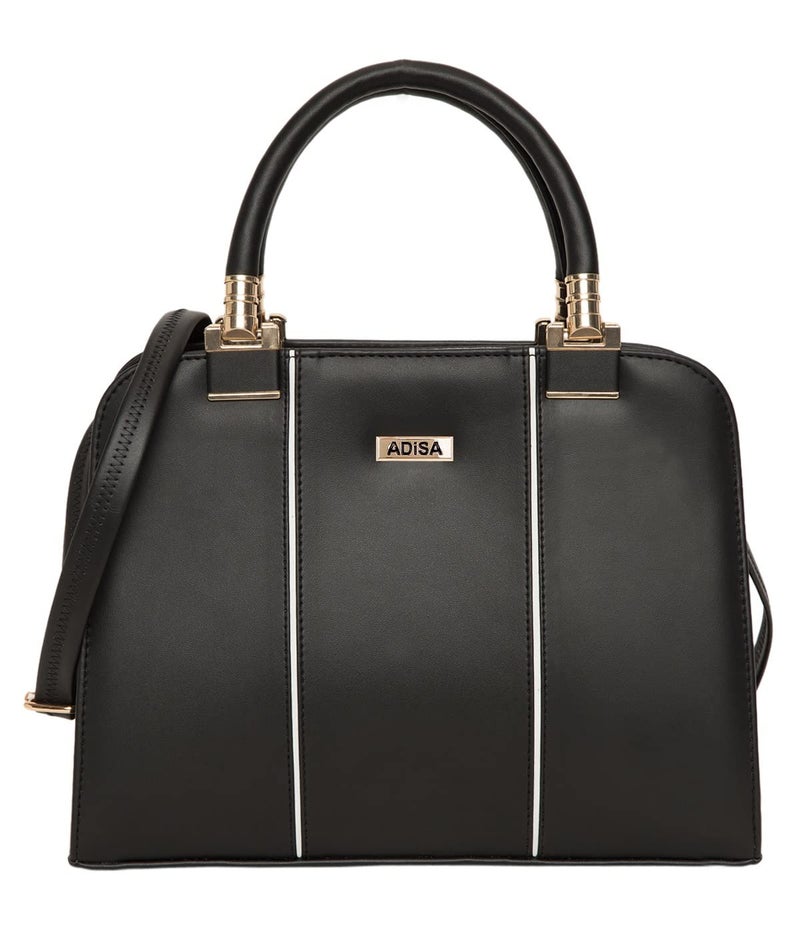 ADISA two tone handbag shoulder bag for women and girls with sling belt - Image 1