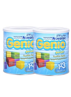 Novalac Genio 123 Stage 3 Toddlers Milk Formula For 1 To 3 Years Vanilla Flavour 800g, 2’s Twin Pack