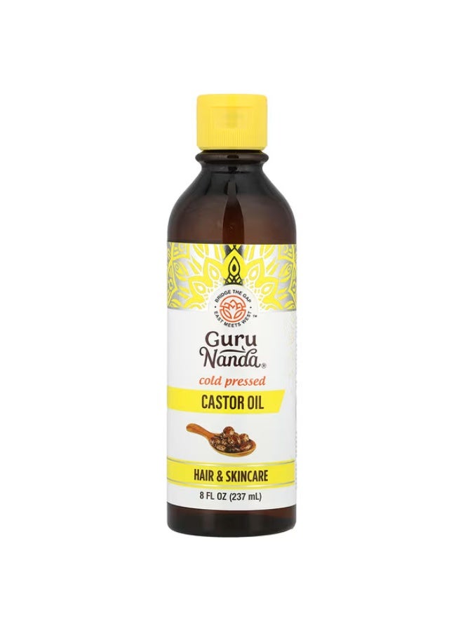 GuruNanda, Cold Pressed Castor Oil, 8 fl oz (237 ml)