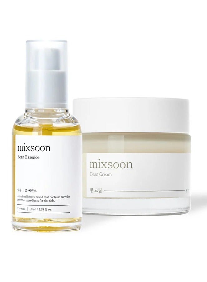 mixsoon Bean Essence & Bean cream set, Bean Collection Special Set (1.69 fl oz / 50ml +1.69 fl oz / 50ml) - Image 1