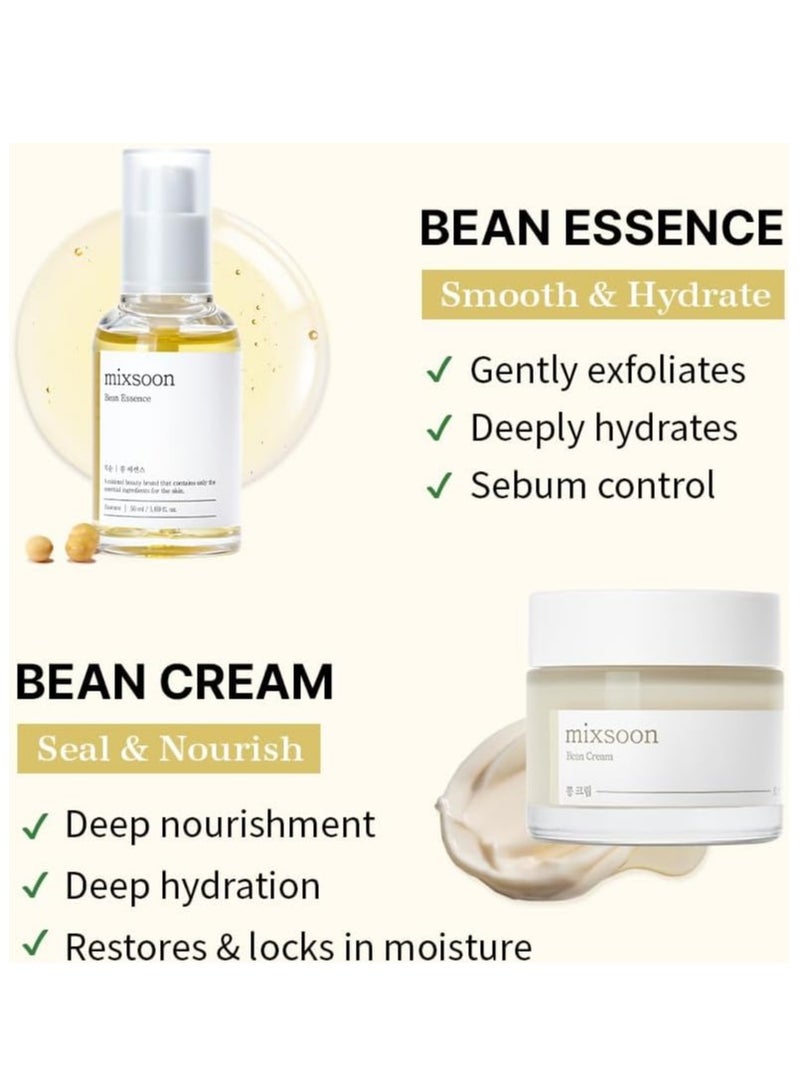 mixsoon Bean Essence & Bean cream set, Bean Collection Special Set (1.69 fl oz / 50ml +1.69 fl oz / 50ml) - Image 2