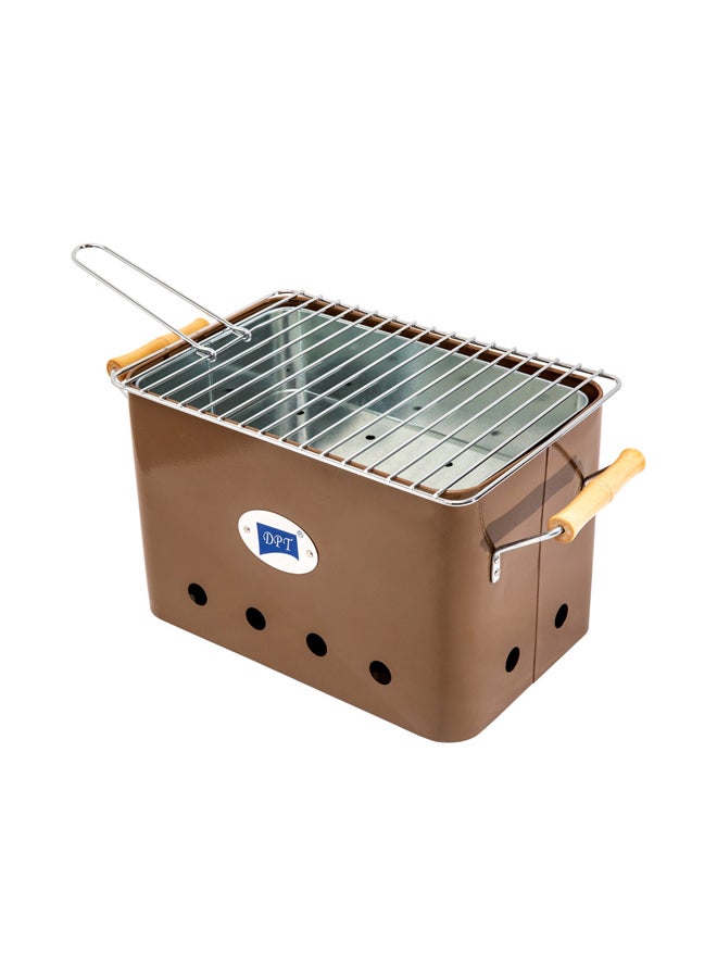 دي بي تي، شواية متنقلة، شواية خارجية، بني، مقاس 32.5*21*21.5 سم - Image 1