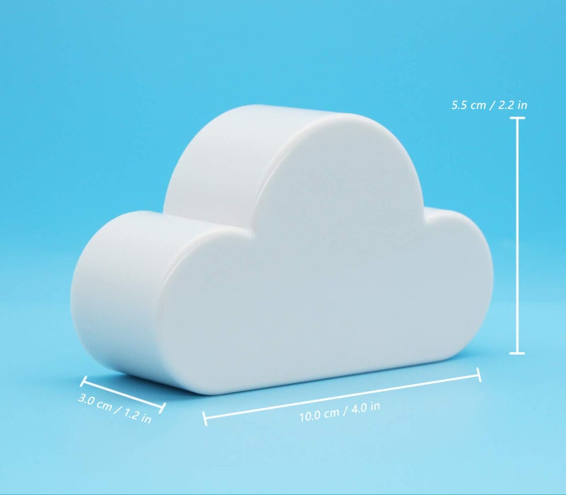 Meyerascal White Cloud Magnetic Key Holder for Wall, Strong Magnetic to Securely Hang Multiple Keys and Keychain, Novelty Cute Home Decorations, Easy to Install and Convenient to Use. (White) - Image 2