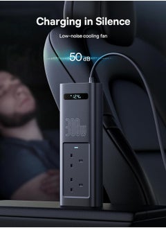 Baseus 300W Car Power Inverter – Car Battery Charger & Ultimate Charging Solution for Travel & Camping with Dual AC, Type-C, and USB Ports | Reliable Power Anywhere  - Image 4