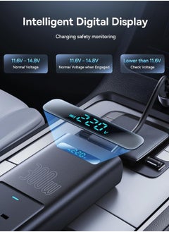 Baseus 300W Car Power Inverter – Car Battery Charger & Ultimate Charging Solution for Travel & Camping with Dual AC, Type-C, and USB Ports | Reliable Power Anywhere  - Image 5