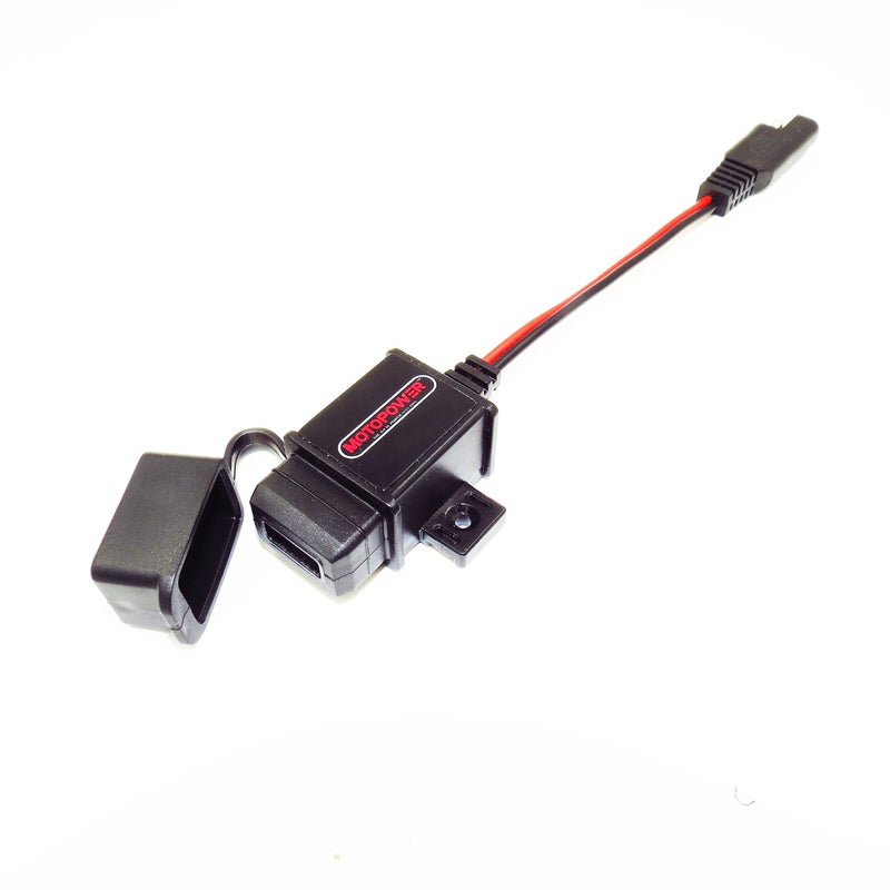 MOTOPOWER MP0609 31Amp Motorcycle USB Port SAE to USB Adapter - Image 2