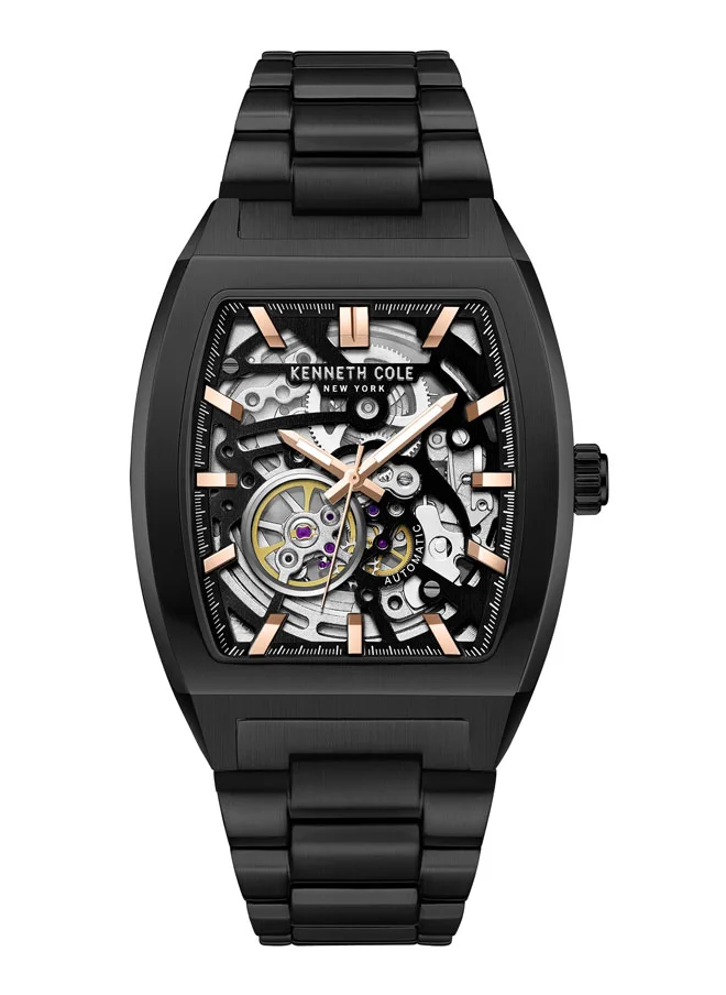 Kenneth Cole New York Kenneth Cole New York 40mm Automatic Men's Watch with Chocolate Dial & Chocolate Stainless Steel Bracelet