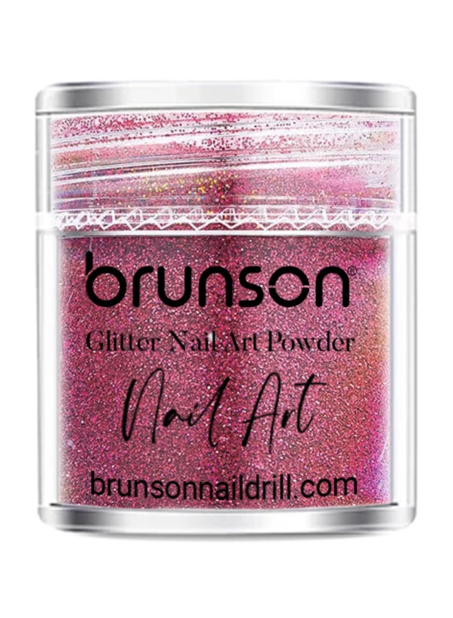 brunson بودرة جليتر فن الأظافر - بودرة جليتر ناعمة متلألئة لطلاء الأظافر الجل - بودرة فن الأظافر الجل والأكريليك (غبار الماس) BGP43 - Image 1