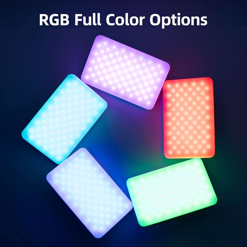 VILTROX RGB Led Panel Light, Smartphone Control Full Color On Camera LED Photography Light, 2600K-6800K Dimmable LED Video Light, with NP-F550 Battery (Sprite 15C) - Image 3