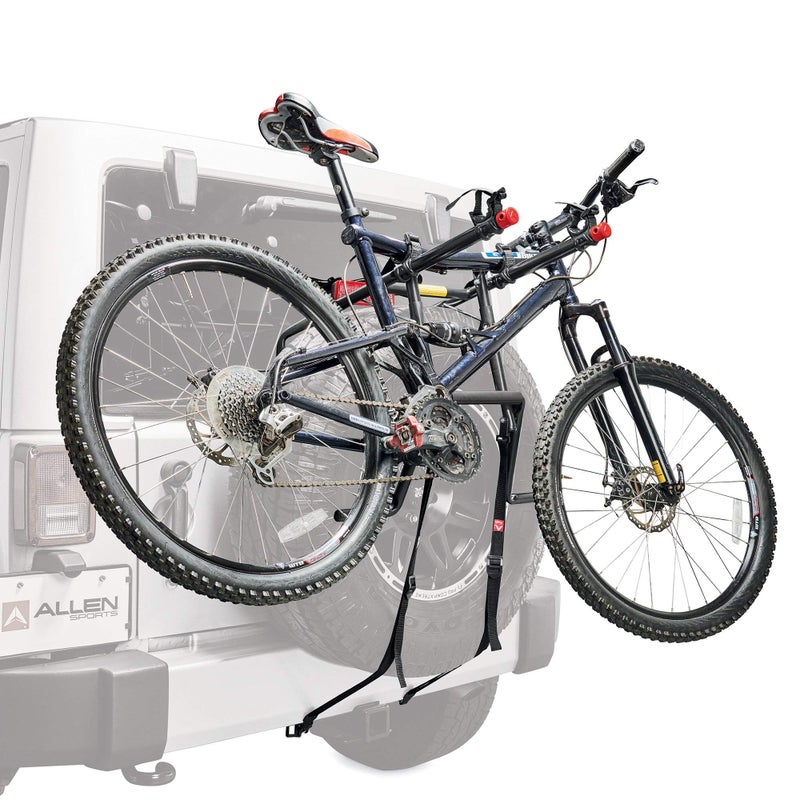 Allen Sports Deluxe 2-Bike Spare Tire Mounted Carrier, Model 322DN , Black - Image 3