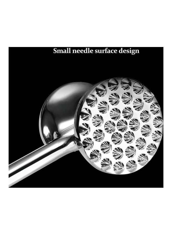 AMERTEER Meat Tenderizer Hammer with Comfort Grip Handle silver 290grams - Image 5