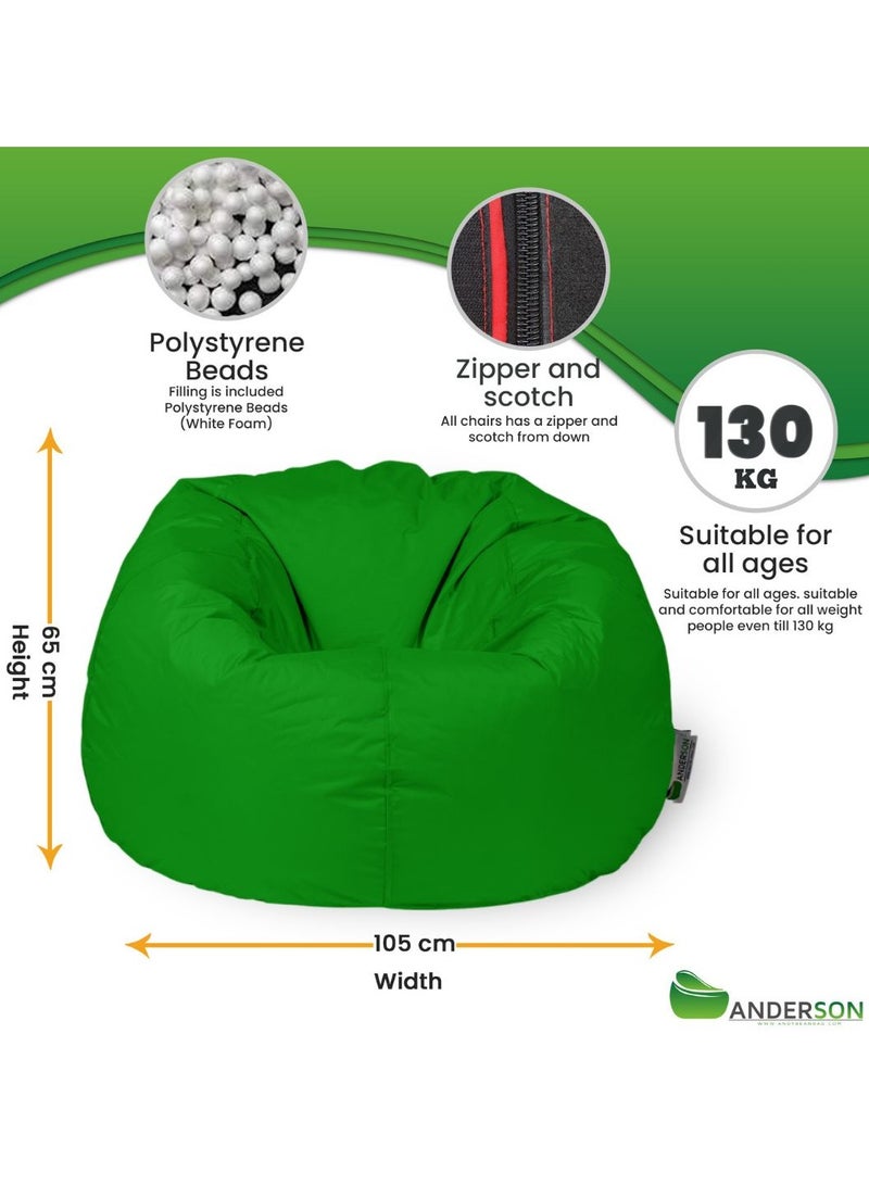 Anderson Large Waterproof Comfortable Bean Bag Relaxing Chair Green Colour - Image 5