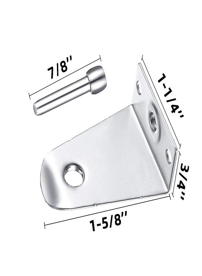 Kowibcl 10 PCS Window Blinds Hold Down Brackets 2 inch Metal Bottom Rail Hold Clips Metal Blinds Brackets Blind Bottom Rail Holder Replacements for Horizontal Blinds and Windows Shades - Image 2