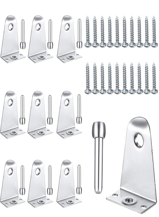 Kowibcl 10 PCS Window Blinds Hold Down Brackets 2 inch Metal Bottom Rail Hold Clips Metal Blinds Brackets Blind Bottom Rail Holder Replacements for Horizontal Blinds and Windows Shades - Image 1