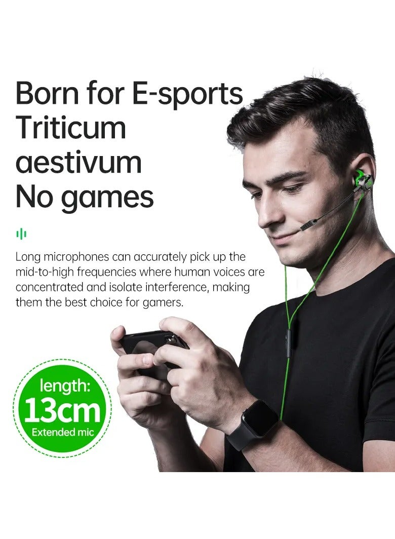 Plextone RX3 Pro Wired Earphones 3.5mm AUX with Dual Microphone HD Detachable Side-mounted In-Ear Headphones Hifi Sound Quality for Mobile Phones and Tablets Green - Image 4