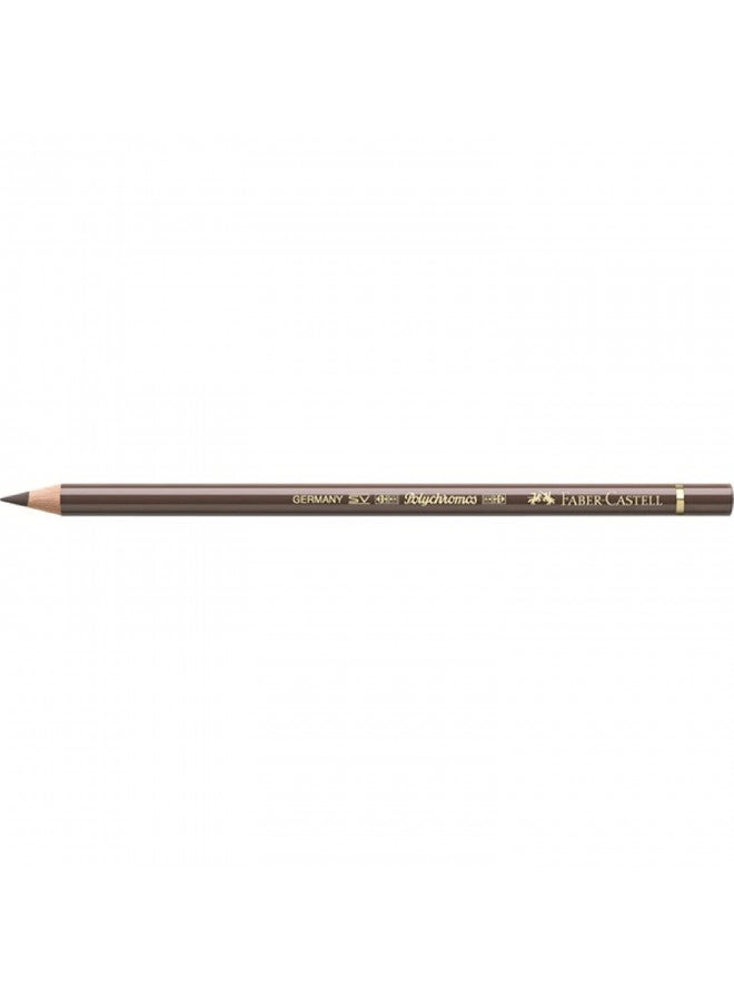 Faber-Castell Polychromos Artists' Single Pencil - Colour 280 Burnt Umber - Image 1