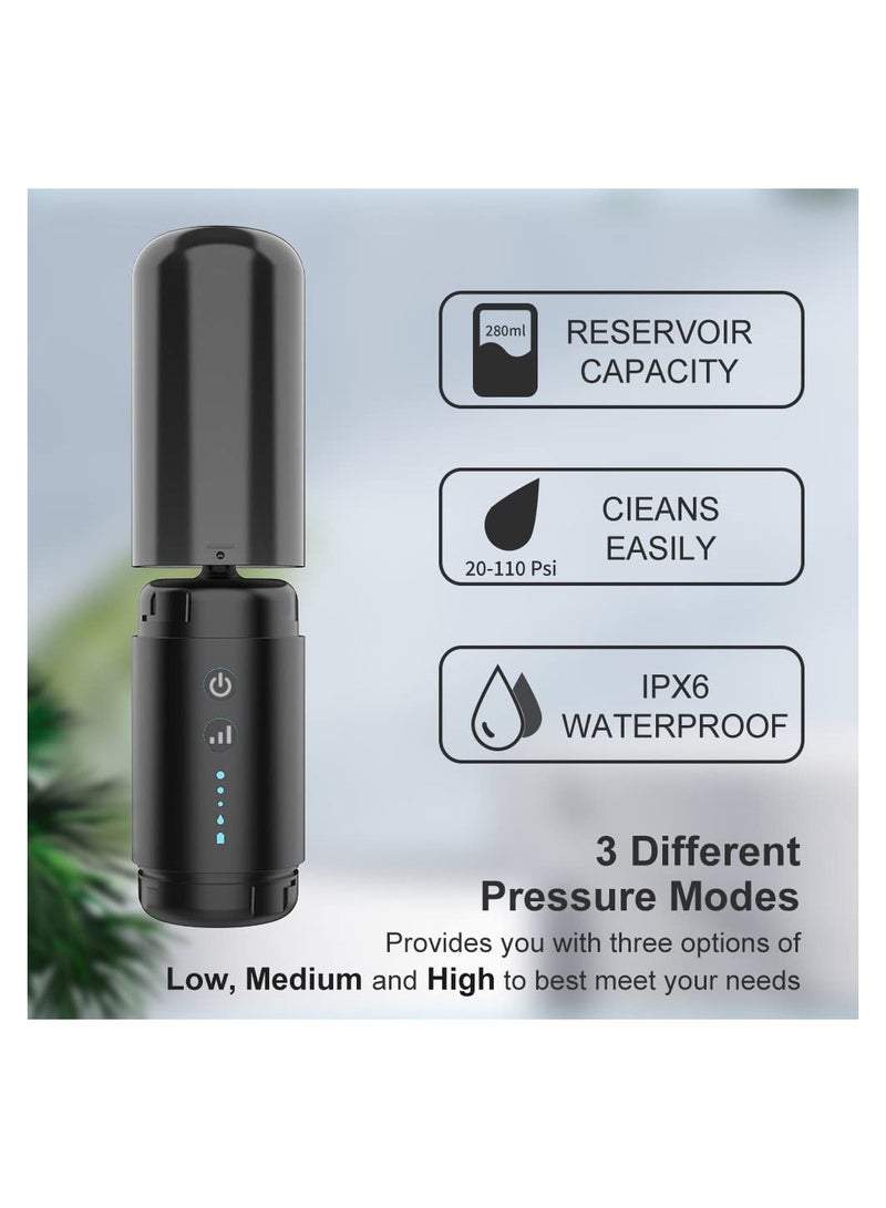SYOSI Ear Wax Removal Kit, Water Powered Ear Cleaner with 3 Pressure Modes, Ear Irrigation Flushing System  Waterproof Electric Ear Cleaning Tool for Adults & Kids with Basin & 6 Tips(Black)  - Image 5