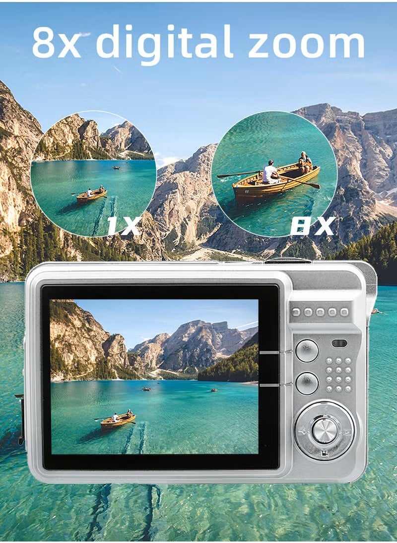 Generic - Portable 1280P Digital Camera Video Camcorder 48MP Photo 8X Zoom Anti-shake 2.7 Inch Large TFT Screen Built-in Lithium Battery - Image 1
