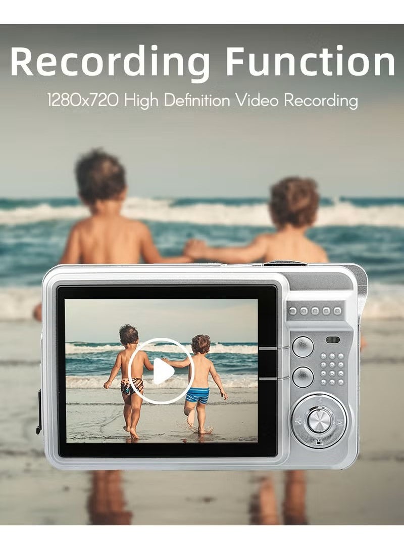 Generic - Portable 1280P Digital Camera Video Camcorder 48MP Photo 8X Zoom Anti-shake 2.7 Inch Large TFT Screen Built-in Lithium Battery - Image 1