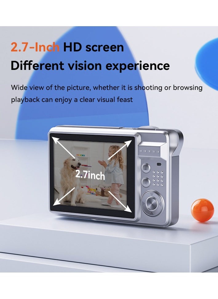 Generic - Portable 1280P Digital Camera Video Camcorder 48MP Photo 8X Zoom Anti-shake 2.7 Inch Large TFT Screen Built-in Lithium Battery - Image 1