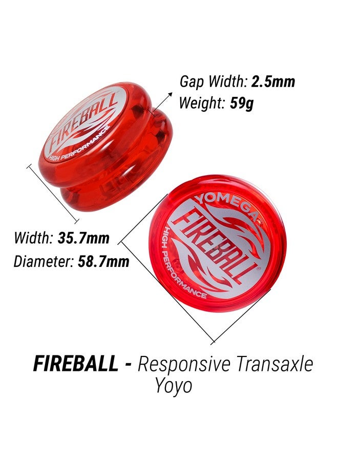 Yomega 3 Legendary Spinners The Original Yoyo With A Brain + Fireball Transaxle Yoyo + Spectrum - Light Up With Led Lights For Kids Beginner, Intermediate And Pro Level String Trick Play - Image 4